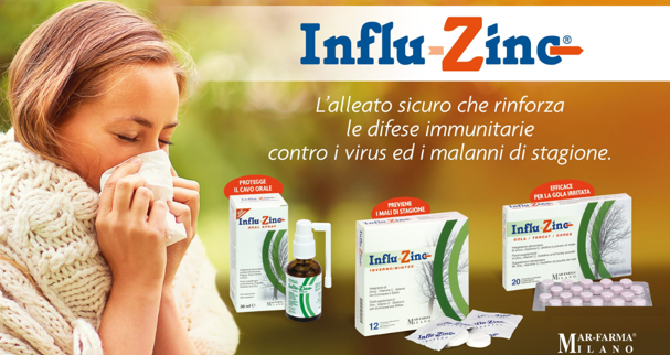 Prevenire il raffreddore e l’influenza con Influ-Zinc Oral Spray e Influ-Zinc Throat