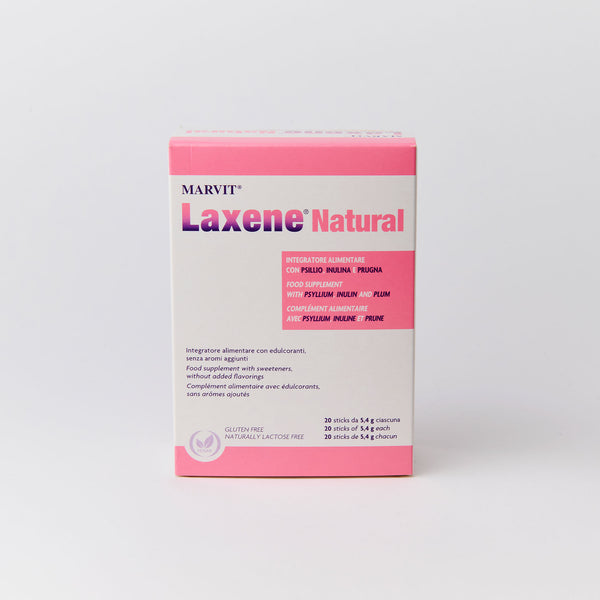 Laxene Natural – integratore con inulina, psillio e prugna in stick | Mar-Farma