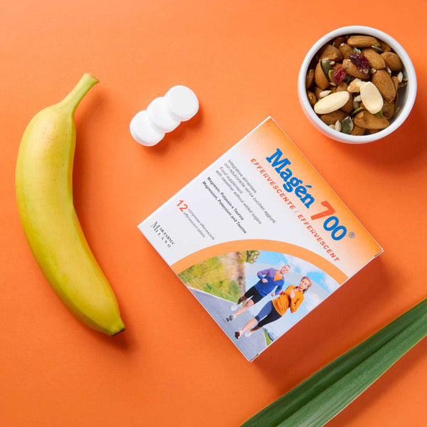 Magen 700 – integratore con magnesio, potassio e taurina in compresse effervescenti | Mar-Farma